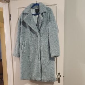 Forever 21 Light Blue Teddy Jacket